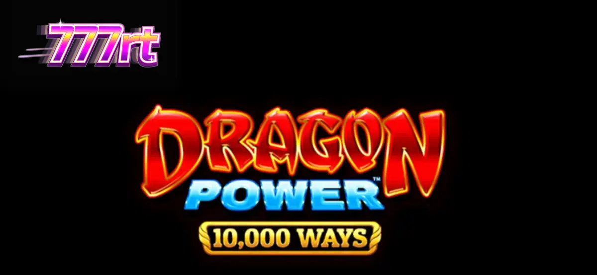 Dragon Power 10,000 Ways slot game screen featuring golden dragon and red temple theme